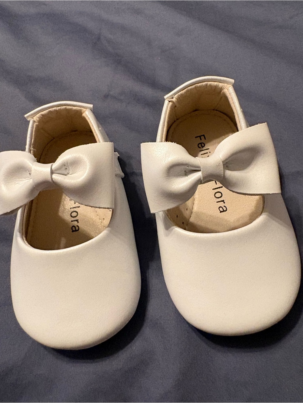 Baby girls White Bow Mary Jane Shoes